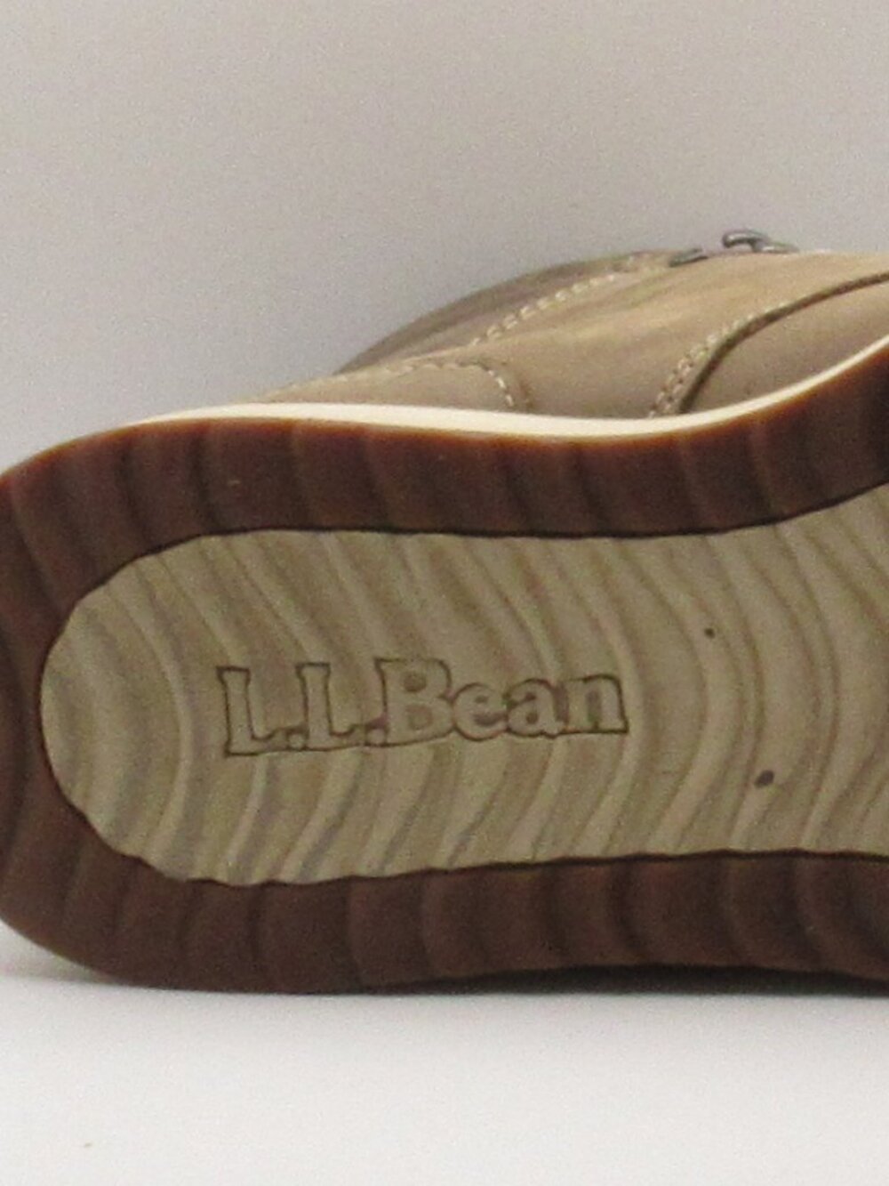 LL Bean Men's Brown Stonington Moc Toe Leather Boots, Size 11 Very Good Cond. - Picture 12 of 14
